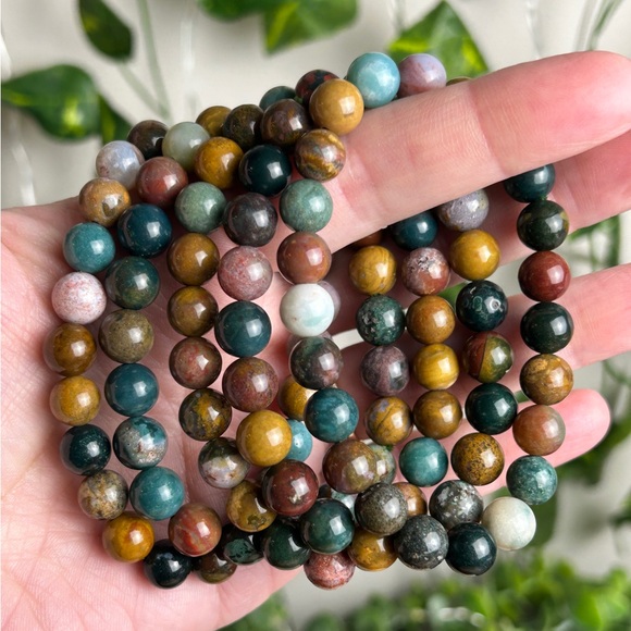 Jewelry - ONE Ocean Jasper 8mm Stretch Bracelet